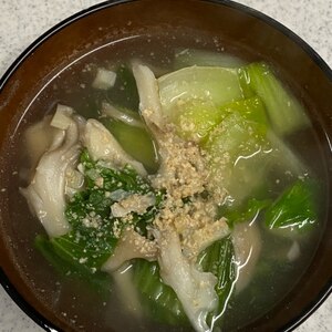 チンゲンサイの中華スープ★にんにくと生姜でうまうま